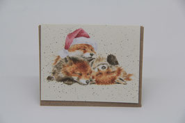 Wrendale Mini-Karte mit Umschlag Weihnachten