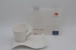 Villeroy & Boch New Wave Caffè Kaffeegedeck Tasse und Partyplatte