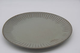 großer Essteller Servierteller Tortenteller couper grün Stoneware