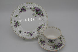 Sammeltassengedeck Royal Albert Bone China Violets Flowers of the Month February