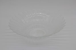 große Glasschale Blume Schüssel Riffelglas