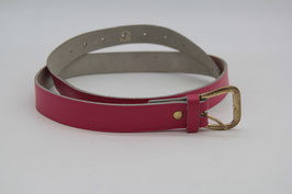 Echtleder Gürtel Damengürtel pink magenta Länge 100 Breite 2,4cm