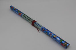 merafol Präsent DDR Aluminiumfolie Geschenkpapierfolie blau 5M Weihnachten