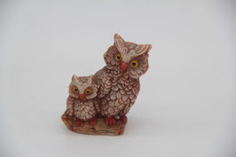 Setzkastenfiguren kleine Dekofigur Eulen Kunstharz