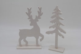 Holz Weihnachtsdekoration Weihnachtsfigur Engel Baum Hirsch Rentier