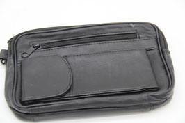 kleine schwarze Herrenhandtasche Handgelenktasche Herrentasche Handtasche Leder