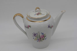 kleine Kaffeekanne Kahla Porzellan Blumen-Motiv Porzellankanne DDR Teekanne