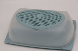 TUPPERWARE KäseMaX rechteckig groß hellblau Käseglocke