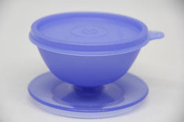 Eisschälchen Tupperware auf Fuß Dose blau