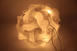 Lampenschirm Weiß Puzzle Lampe DIY Lampe Schirm Papieroptik Fasern Hängelampe