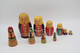 Matroschka / Babuschka Holz original alt russische Puppen