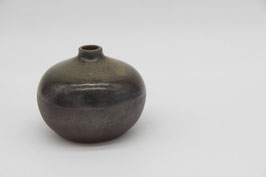 Keramikvase kleine Kugelvase Handarbeit braun Blumenvase
