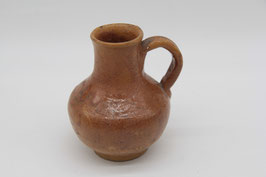 kleiner Keramikkrug Steingut Keramikvase braun Blumenvase Handarbeit Steinzeug