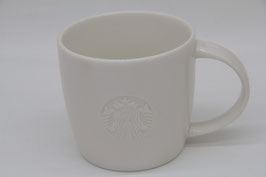 Original Starbucks Keramik Kaffeetasse weiß Logo geprägt Kaffeebecher 2017/2016 tall