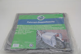 Filmer Fahrrad-Doppeltasche aus LKW-Plane je 33x35x12cm silber Tarpaulin