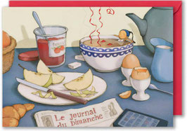 Carte postale - Trempette à l'heure du brunch
