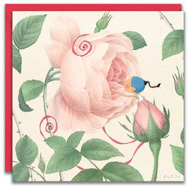 Carte postale - Allons voir si la rose...
