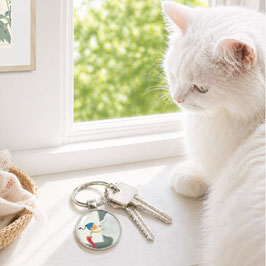 Le porte-clé "Chat blanc"