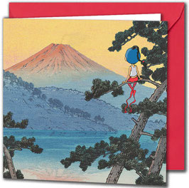 Carte postale "Le Mont Fuji".