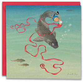 Carte postale - La carpe