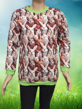 Pullover Gr. 128 Hasen