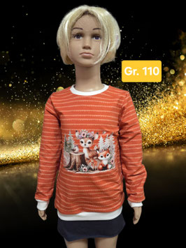 Pullover Gr. 110 Waldtiere