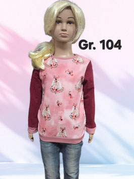 Pullover Gr. 104 Pferde/Rosen