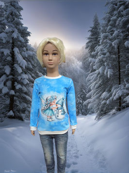 Pullover Gr. 104 Schneemann