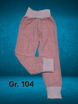 Pumphose Gr. 104 Strickmusteroptik