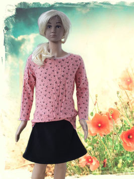 Handmade Oversize  Pullover altrosa /Herzen Gr. 122