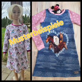 Handmade Kleid langarm Größe und Stoffe wählbar mitwachsend
