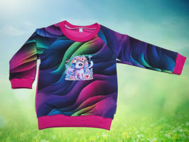 Pullover Gr. 92 bunt / Einhorn