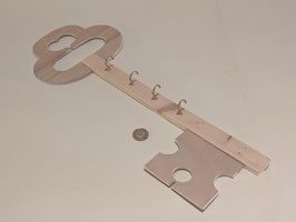 84. Key shaped Key holder with hooks