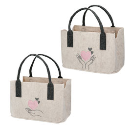 Tasche Hand/Herz