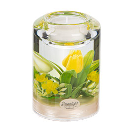 Dreamlight Teelichthalter "Tulip Yellow & White"