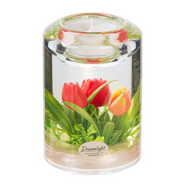 Dreamlight Teelichthalter "Tulip Red & Orange"