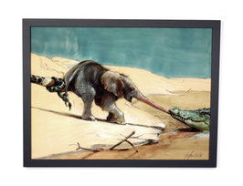 Kunstdruck mit Holzrahmen