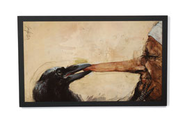 Kunstdruck mit Holzrahmen