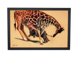 Kunstdruck mit Holzrahmen