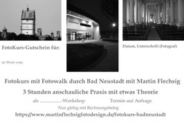 FOTO-WALK in Bad Neustadt für 1 PERSON