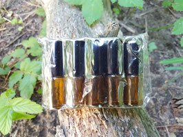 Amberkleurige Roll on flesjes, 3ml
