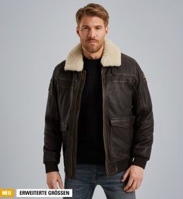 PME Snowprop Lederjacke PLJ2509703-9127 espresso