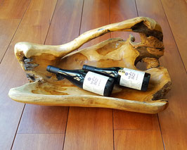 Houten bak met handvat