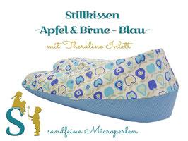 Stillkissen ~Apfel & Birne Blau~