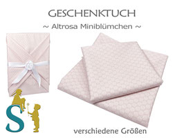 Geschenktuch ~Altrosa Miniblümchen~