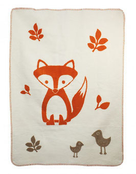 Biobaumwolldecke aus KBA Red Fox 75 x 100 cm - ImseVimse