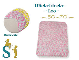 Kleine Wickeldecke ~ Leo ~ ca. 50x70cm