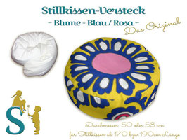 Stillkissen Versteck ~ Blume Blau/Rosa~