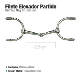 FILETE ELEVADOR INOX PARTIDO 21260 12.5cm