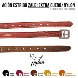 ACIÓN ESTRIBO ZALDI EXTRA CUERO/NYLON